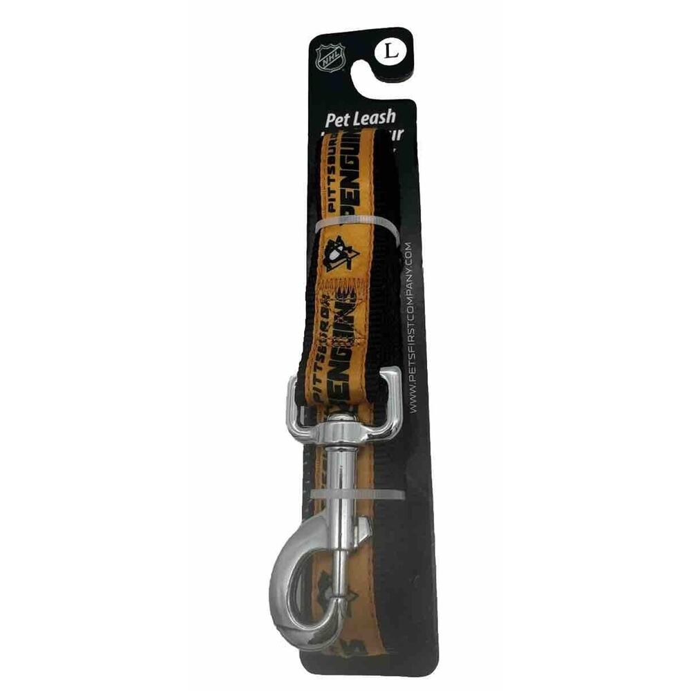 Pittsburgh Penguins Hockey NHL Dog Leash SIZE Large Officially Licensed NEW